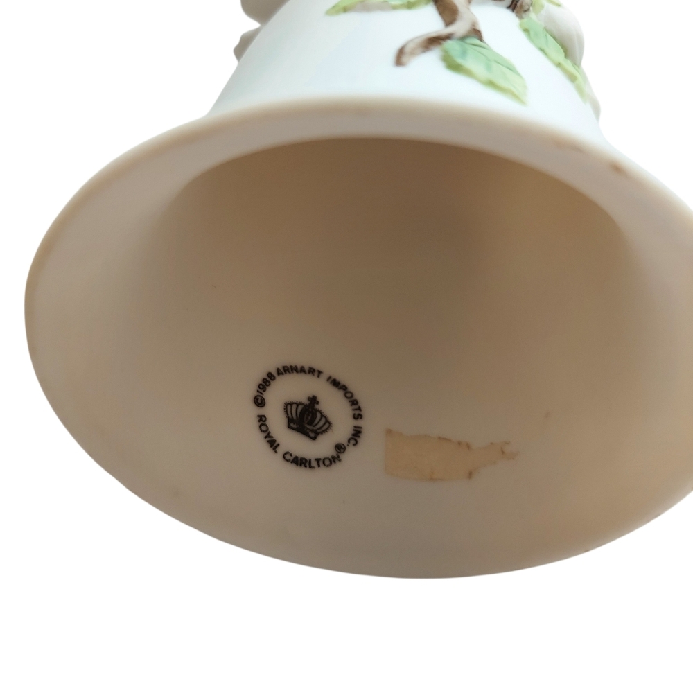 Vintage 1988 Jonathon Byron Porcelain Bell-Doves-Florals-American Signature Coll - Picture 5 of 13